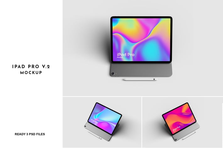 3 Psd iPad Pro Mockup v.2