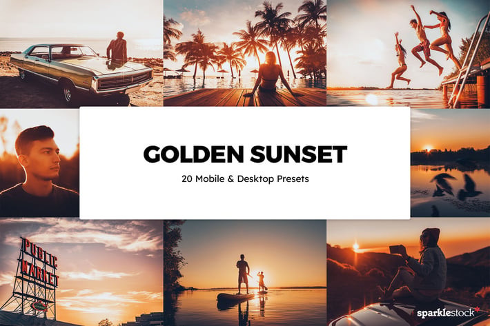 20 Golden Sunset Lightroom Presets & LUTs