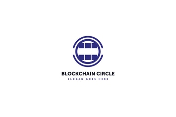Blockchain Circle Logo Template