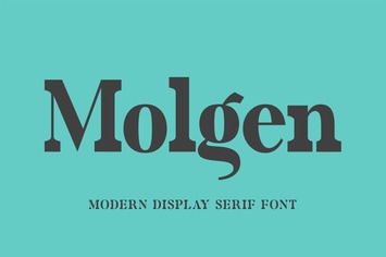Molgen | Modern display serif