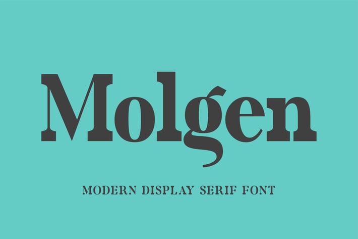 Molgen | Modern display serif