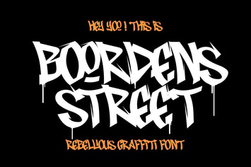 Boordens Street - Impactful Graffiti Font