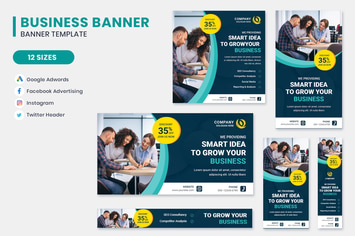 Business Direction  Google Adwords Banner Template