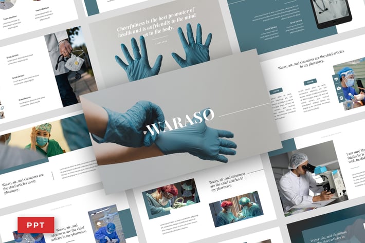Waraso - Medical Service Power Point Template