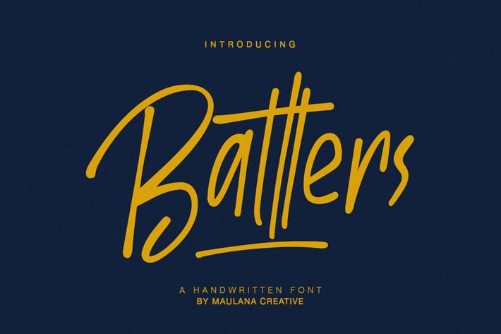 Batllers Handwritten Font