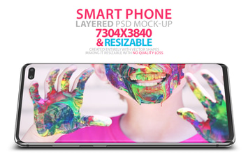 Galaxy S10 Layered Vector PSD Mock-Ups 