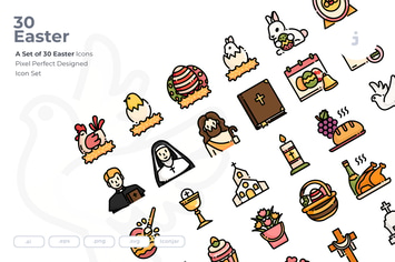 30 Easter Icons