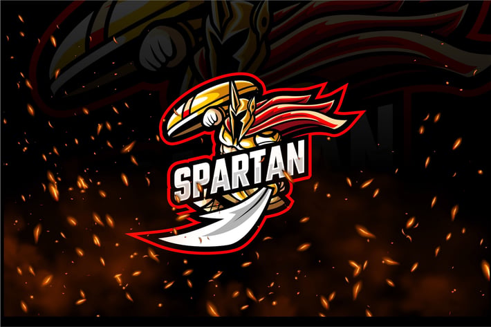 Spartan E-Sport and Sport Logo Template