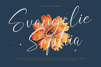 Evangelie Sophia Modern Signature Font