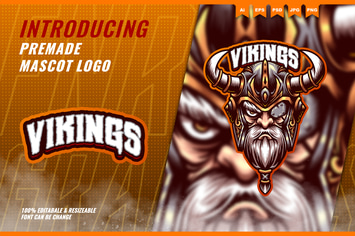 Odin Viking - Mascot Esport Logo Template