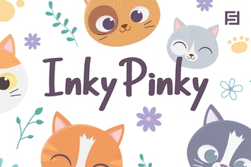 InkyPinky - Cute Cartoon / Kids Font