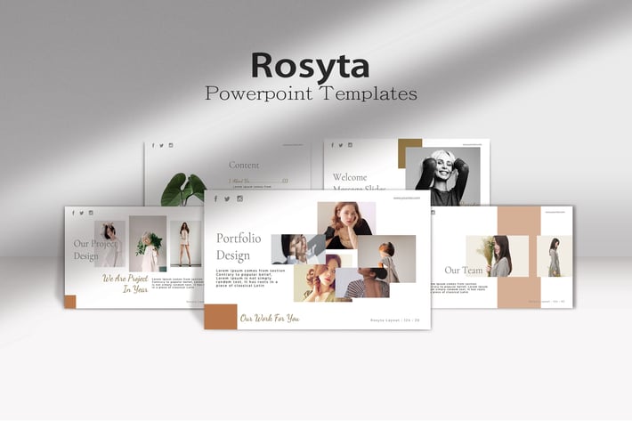 ROSYTA - Minimals Fashion Powerpoint Template