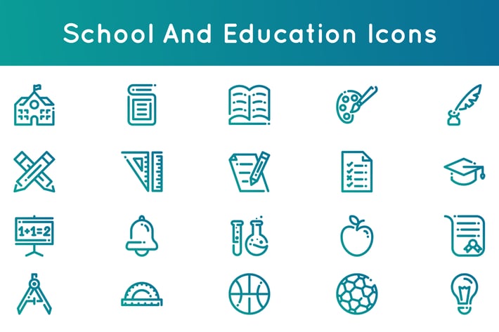 School and Education Icons