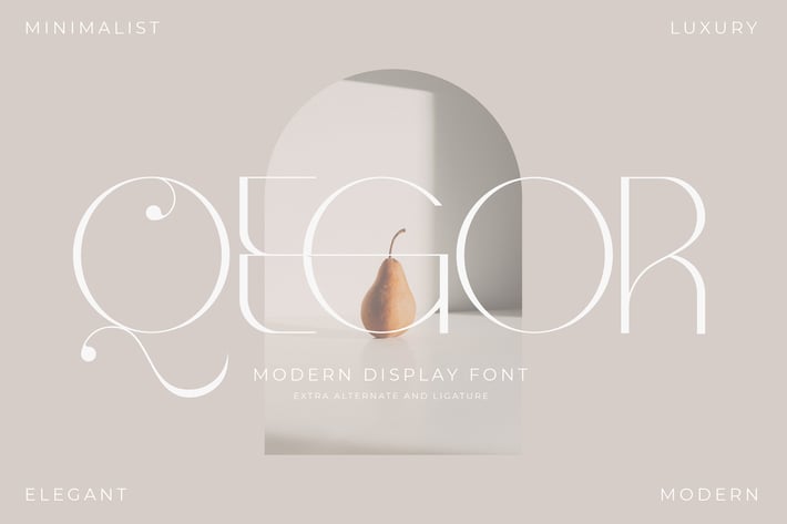 Qegor Modern Display Font