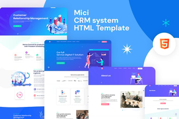 Mici - CRM system HTML Template