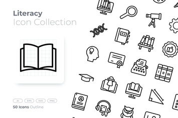 Literacy Outline Icon