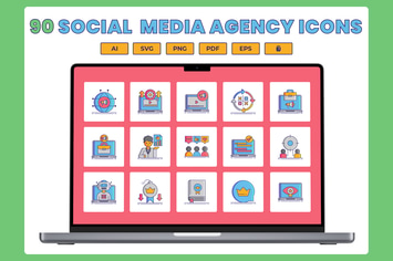 Social Media Agency Icons 