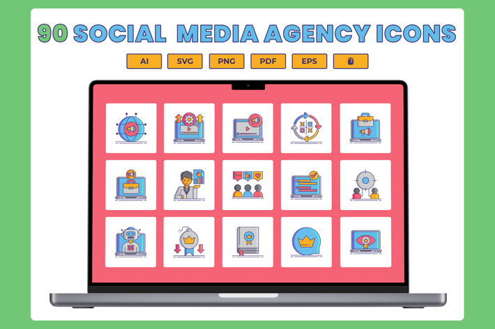 Social Media Agency Icons 