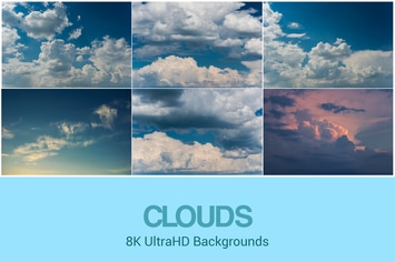 8K UltraHD Clouds Backgrounds