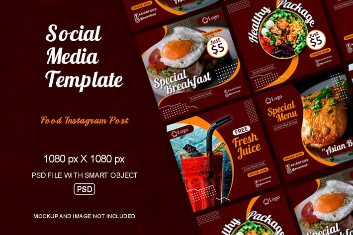 Food Post Social media Template