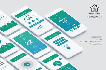 Thermostat App UI Kit