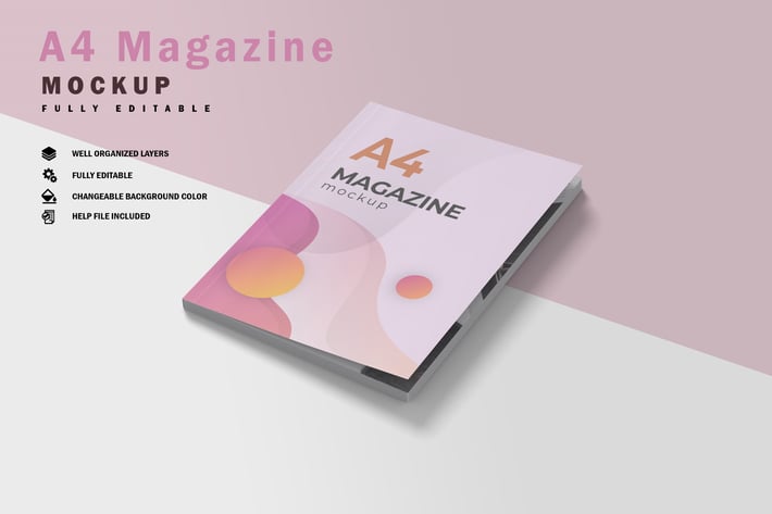 Closed Magazine Mockup V.7