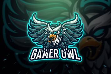 Gamer Owl Sport and Esport Logo Template