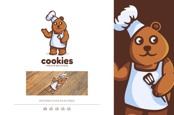 Bear Cartoon Logo