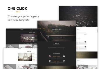 One Click - Parallax One Page HTML Template