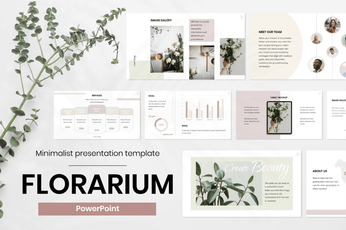 Beauty Presentation PowerPoint Template 