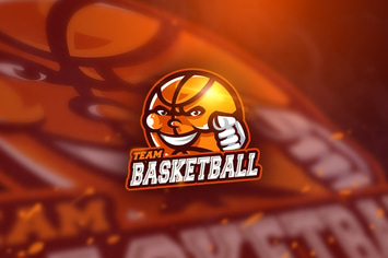 Basketball Red - Mascot & Esport Logo