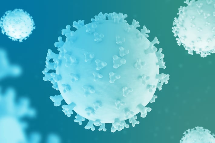 Coronavirus ( Covid - 19 ) Blue and Turquoise