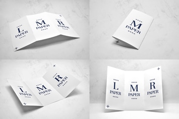 Trifold Broshure Mockup