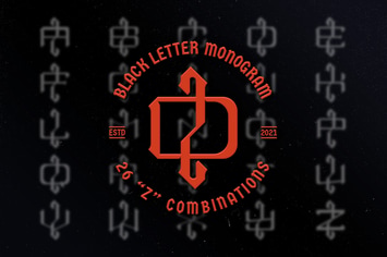 Z Black Letter Monogram Logo Vol.3