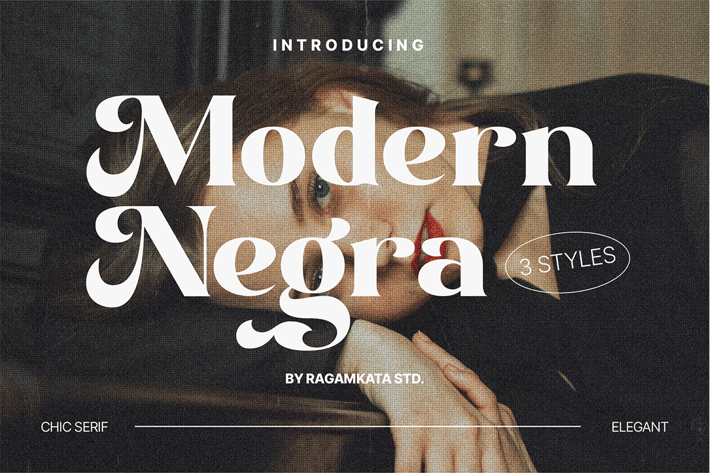 Modern Negra - Social Media Font