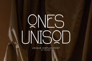 Ones Unisod - Thin Modern Font