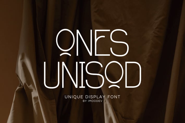 Ones Unisod - Thin Modern Font