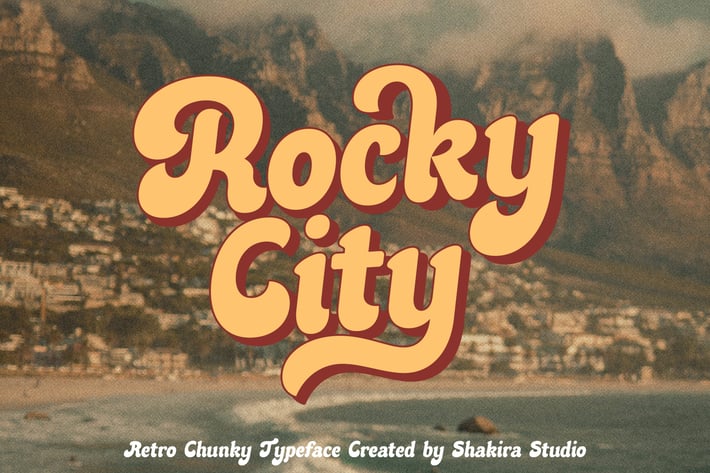 Rocky City - Retro Chunky Typeface