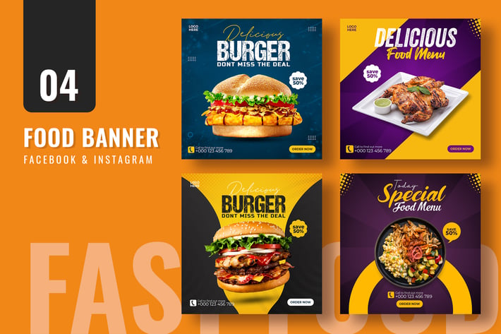 Fast Food Banner Template