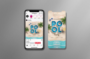Summer Pool Party Instagram Set