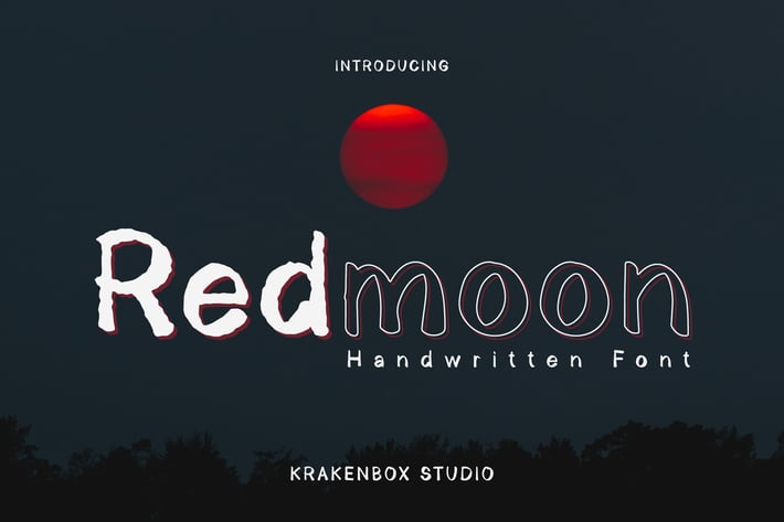 Redmoon - Handwritten Font
