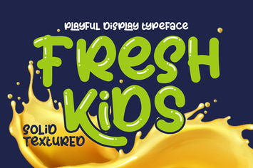 Fresh Kids - Fun Display Font