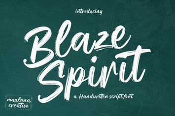 Blaze Spirit Brush Script Font