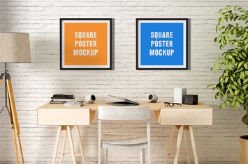 Square Poster Mock-Up