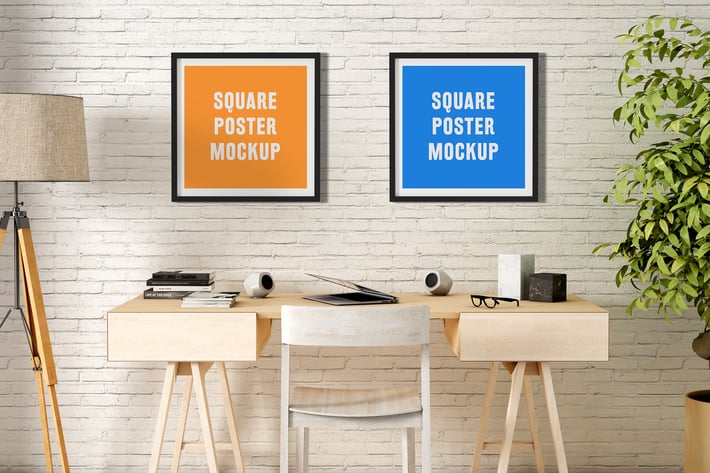 Square Poster Mock-Up