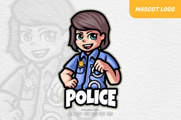 Police Kid Logo