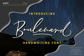 Boulevard - Handwriting Font