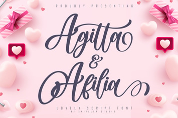 Agitta Afilia Lovely Script Font