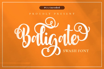 Baligate - Swash Font