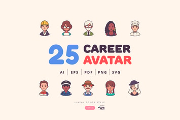 25 Career Avatar Character Design - Part 1